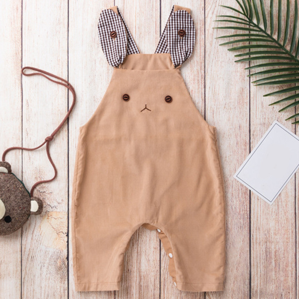 Infant Photography Props Outfit - Pakaian Bayi Berbahan Corduroy, Setelan Katun