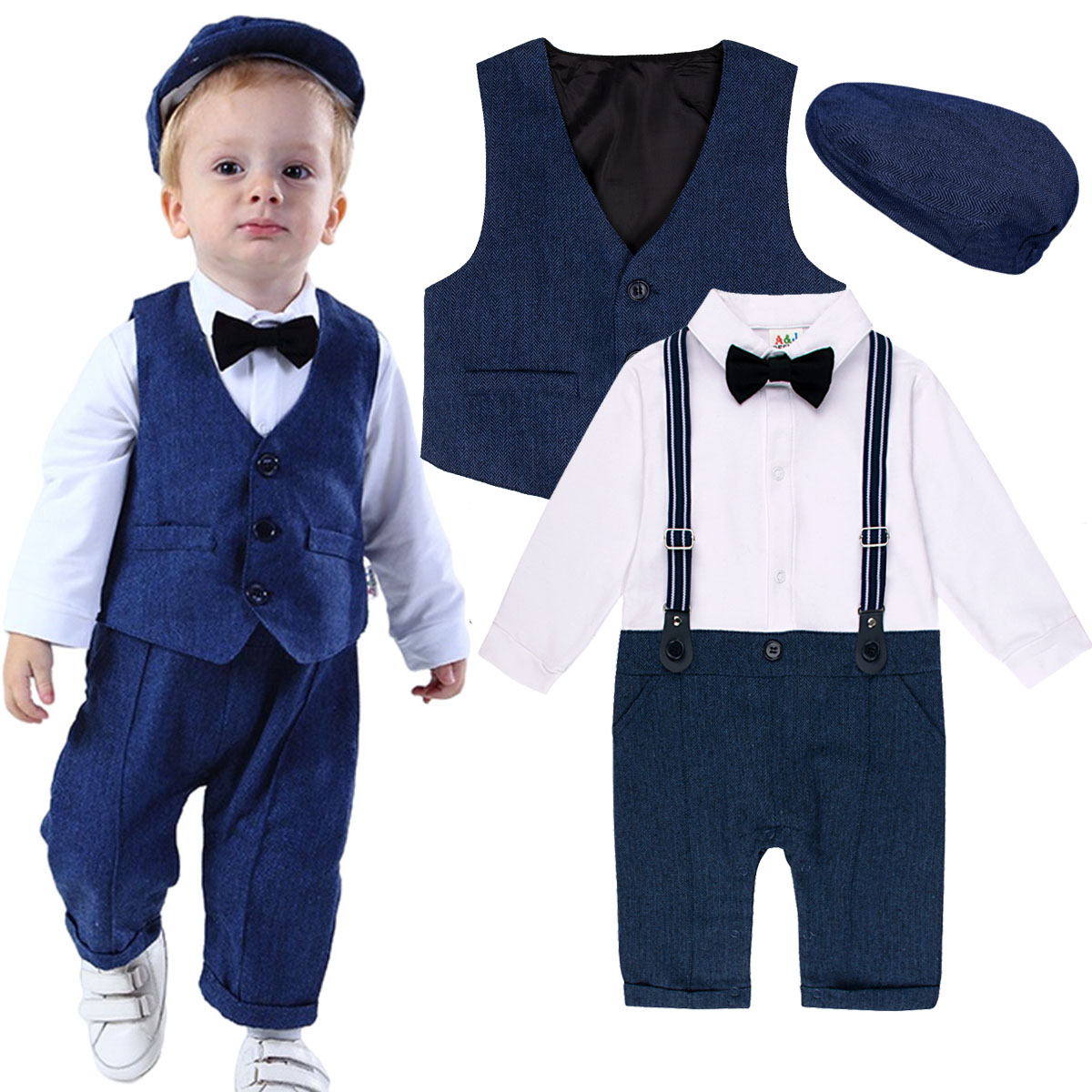 Baby Boy Suit Set Baptism - Set Pakaian Bayi Laki-laki Setelan Pembaptisan