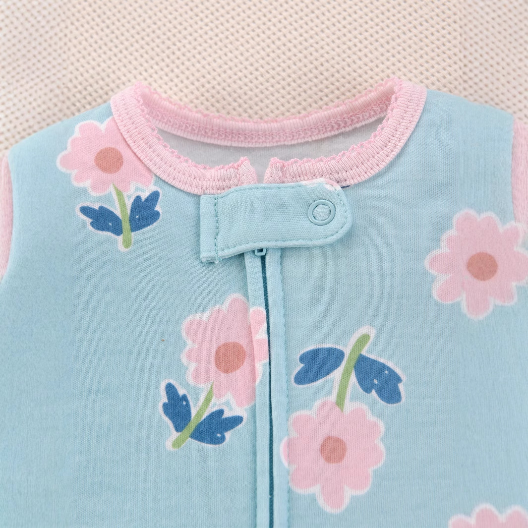 Pakaian Tidur Bayi Baru Lahir  - Cotton Baby Onesies Zipper ulasan dan harga