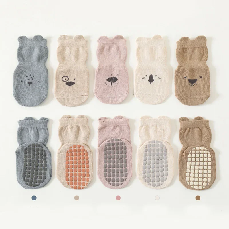 3/5 Pasang Kaus Kaki Lantai An - Unisex Baby Socks Non Slip ulasan dan harga