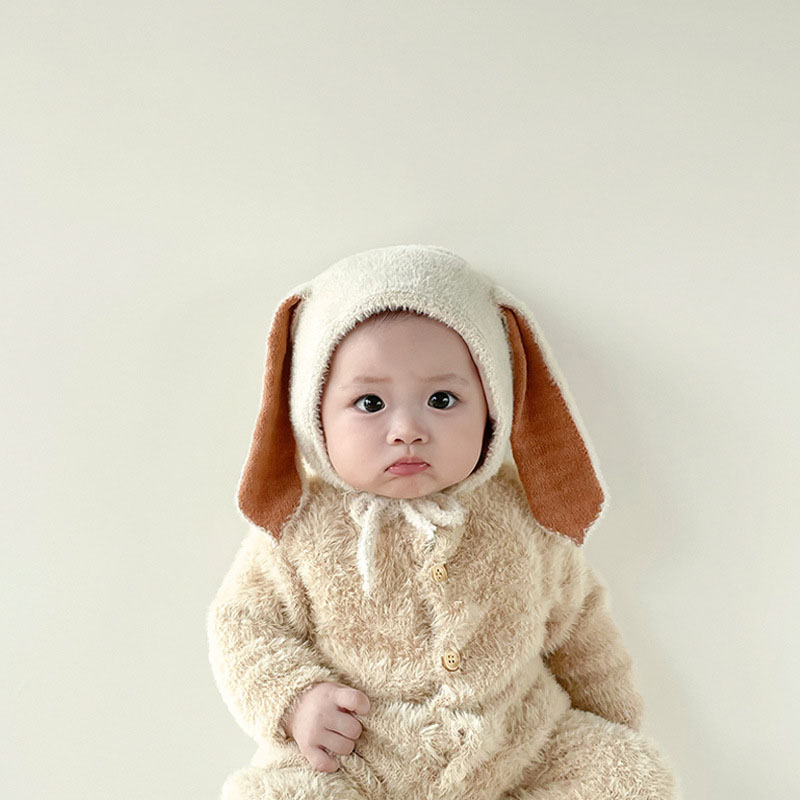 Topi Kelinci Bayi Lembut Musim - Infant Beanie Hat With Ears ulasan dan harga