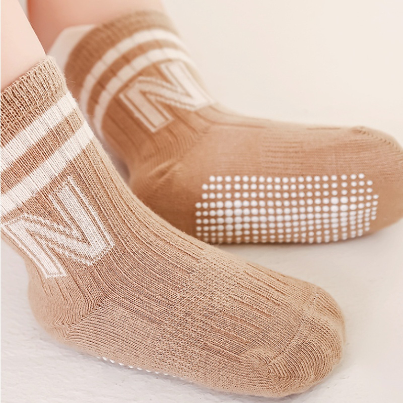 3 Pasang/Lot Kaus Kaki Huruf K - Unisex Baby Socks Non Slip ulasan dan harga